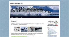 Desktop Screenshot of pinguinopedia.com