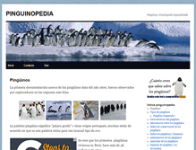 Tablet Screenshot of pinguinopedia.com